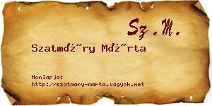 Szatmáry Márta névjegykártya
